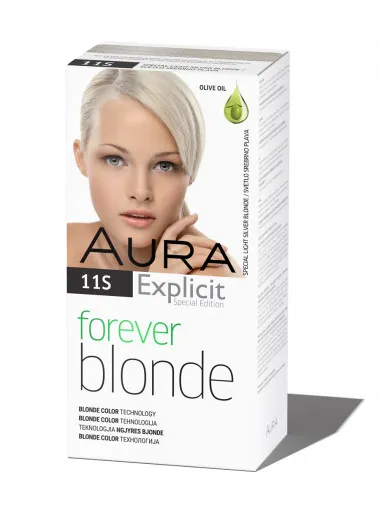 Set za trajno bojenje kose FOREVER BLONDE 11S Special light silver blonde 