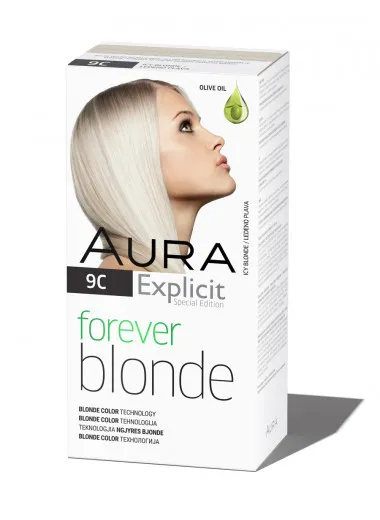 Set za trajno bojenje kose FOREVER BLONDE 9C Icy Blonde