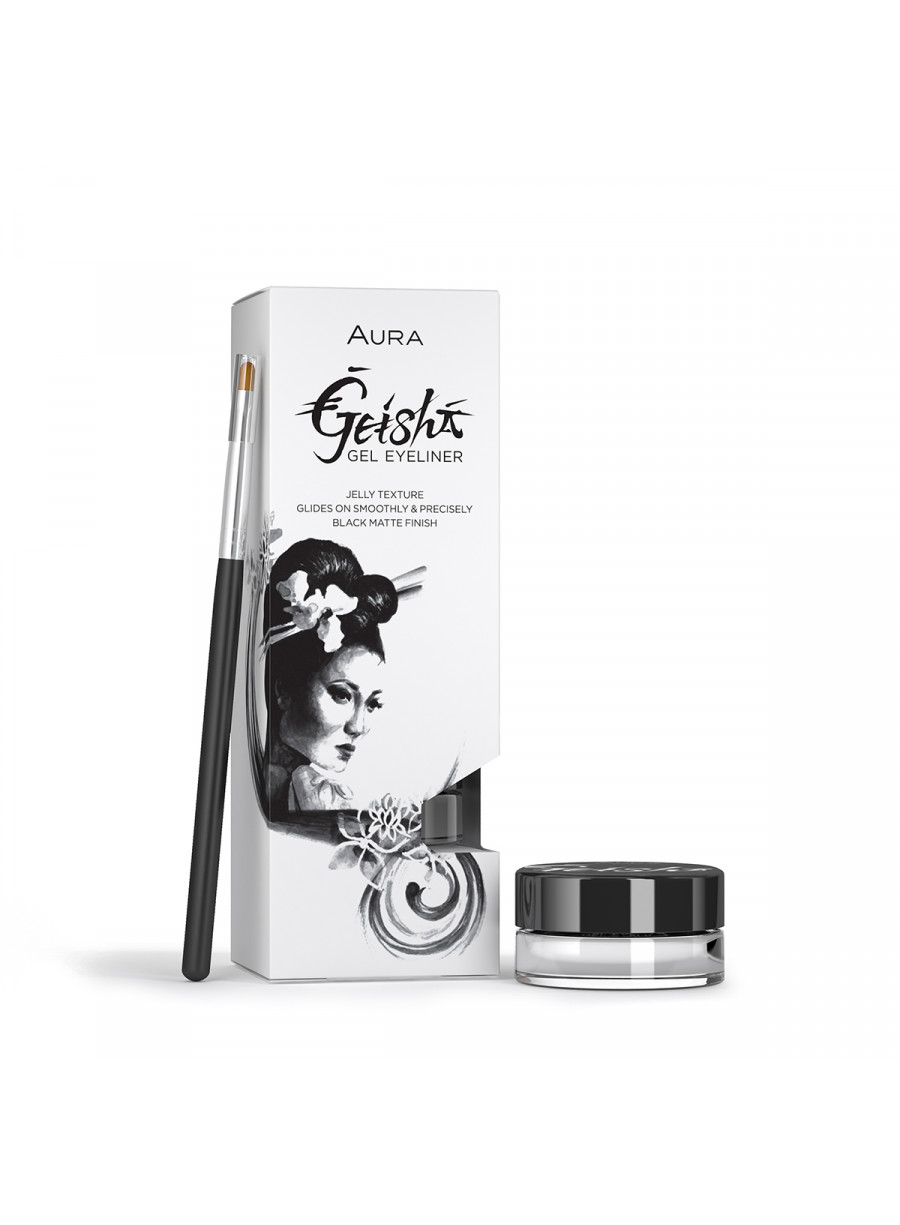 Ajlajner u gelu GEISHA black 