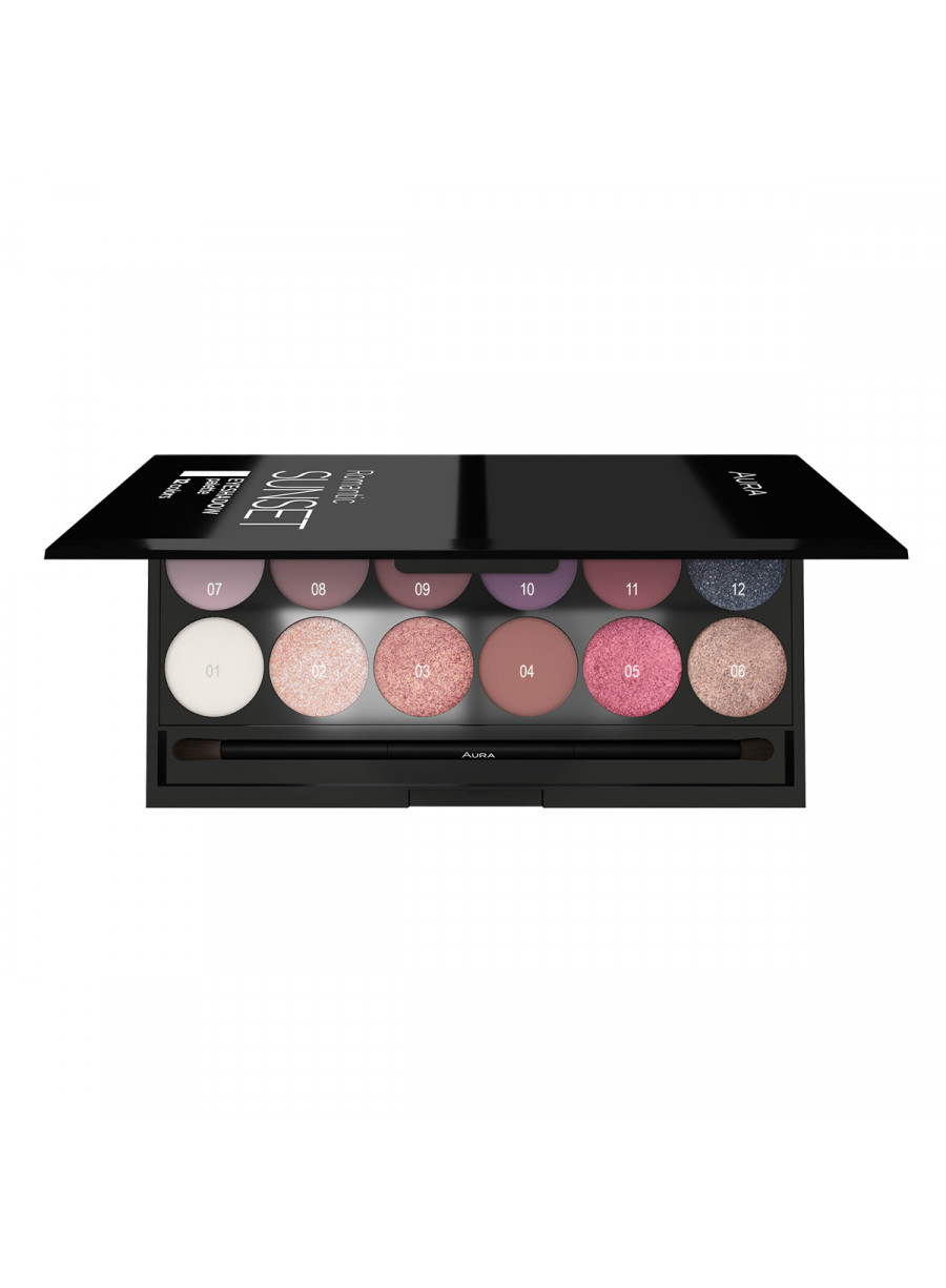 Paleta senki za oči ROMANTIC SUNSET Palette 12 colours